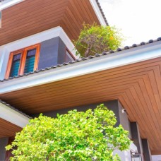 Ốp trần ban công gỗ nhựa ngoài trời tại Phú Nhuận