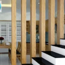 Thi công lam hộp nhựa trang trí vách cầu thang tại Biên Hòa