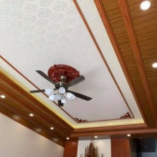 Thi công trần nhựa Nano giả gỗ tại Bình Thạnh - TPHCM