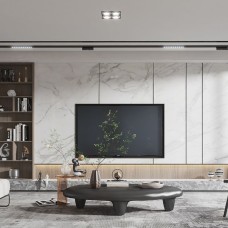 Thi công vách TV phòng khách chuyên nghiệp tại Dĩ An