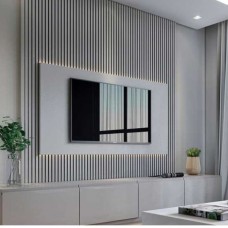 Thi công vách TV phòng khách tại Đông Hòa