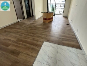 Lắp đặt sàn nhựa hèm khóa cho chung cư tại Tân Uyên